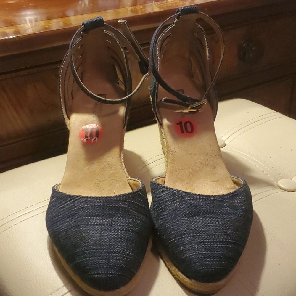 Women's Jean Wedges Size 10M
